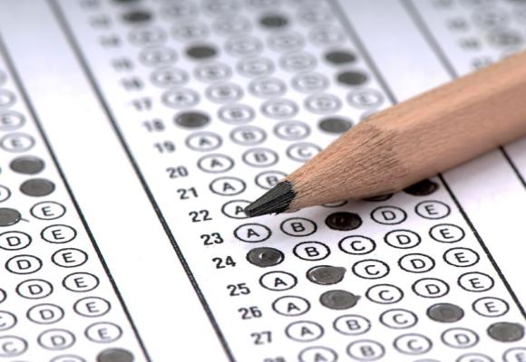 pencil and exam paper