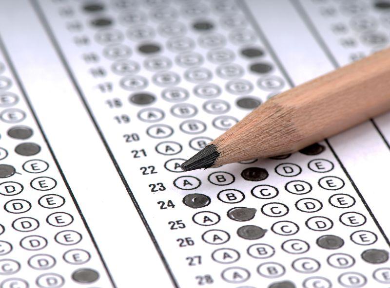 pencil and exam paper