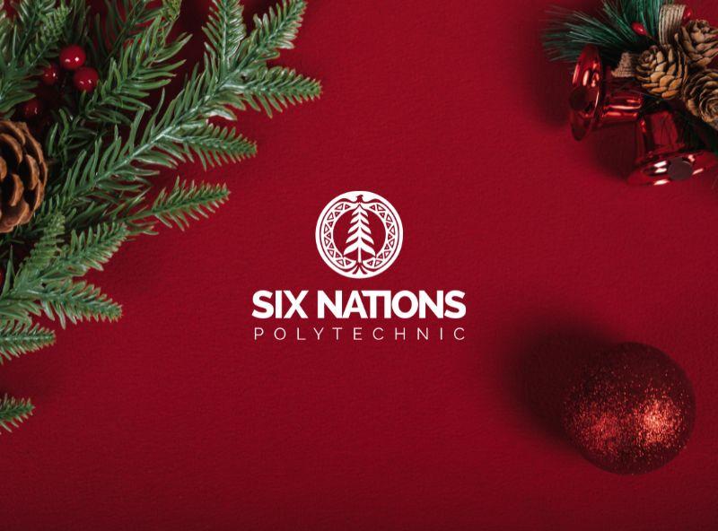 snp logo on christmas background